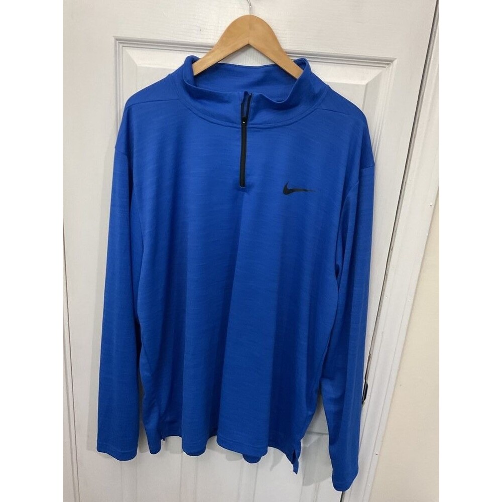 Nike Dri-FIT Blue Quarter-Zip Pullover